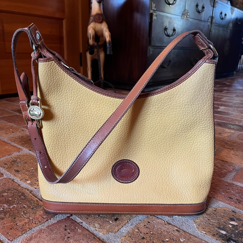 Dooney & Bourke Palomino and Brown Shoulder Bag